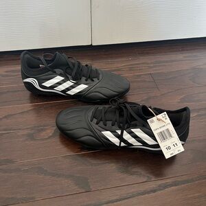 Adidas Black and White Soccer Cleats
